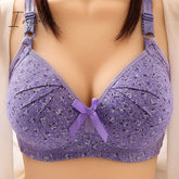Ingvn - Plus Size Bra For Women Underwear Wire Free Comfort Push Up Bras Female Sexy Lingerie Soft