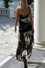 Ingvn - Sexy College Floral Asymmetrical Strapless Dresses Dresses/Floral