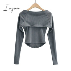 Ingvn - Sexy Cropped Tops Women 2023 Summer Knit Tank Top Fish Bone Corset White Crop Ribbed Cute