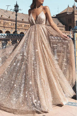 Ingvn - Sexy Formal Solid Sequined V Neck Sling Dress Dresses Dresses/Party And Cocktail