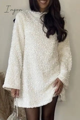 Ingvn - Sexy Party Solid Sequins With Bow O Neck Princess Dresses Dresses/Party