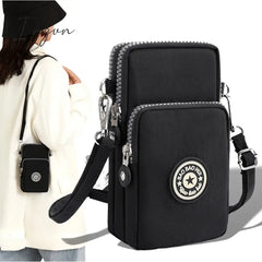 Ingvn - Shoulder Bag Nylon Women Mobile Phone Mini Female Messenger Purse Lady Wallet Small