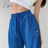 Ingvn - Smiley Embroidery Sweatpants