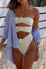 Ingvn - Solid Patchwork Swimwears Swimwears/One-Piece Swimwear