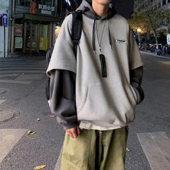 Ingvn - Spring Outfits 2023 Trends Hoodies Women Sweatshirt Couple Autumn/Winter Fake Two - Piece