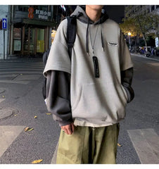 Ingvn - Spring Outfits 2023 Trends Hoodies Women Sweatshirt Couple Autumn/Winter Fake Two - Piece