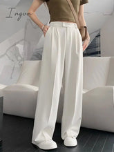 Ingvn - Spring Outfits Pants Women Korean Style Casual High Waist Chic Office Lady Female Elegant