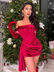 Ingvn - Spring Outfits Trends Draping Off Shoulder Corset Dress High Quality Christmas Summer