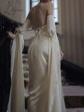 Ingvn - Spring Stain Midi Dress Party Women Evening Design Long Sleeve Slim Elegant Bodycon One