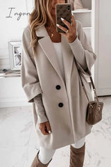 Ingvn - Stylish Design With Pocket And Buttons Coat Tops