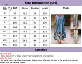 Ingvn - Summer Dress Plus Size Floral Print Irregular Hem Women Buttons Round Neck Women’s