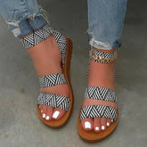 Ingvn - Summer Flat Sandals Black / 5