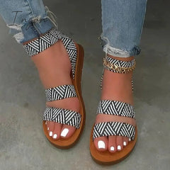 Ingvn - Summer Flat Sandals Black / 5
