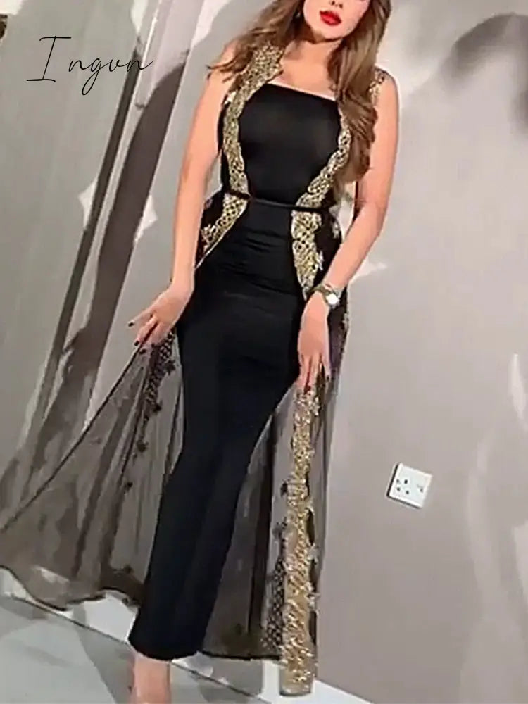 Ingvn - Summer Outfits Two Piece Set Sexy Night Club Strapless Dress Women Slim Fit Sheath