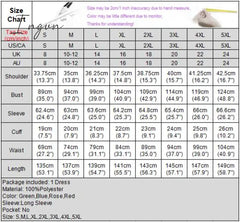 Ingvn - Summer Party Long Maxi Dress Women Sleeve Slit Vintage Printed Pleated Bohemian Beach