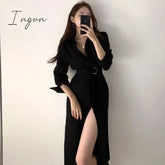 Ingvn - Summer Women’s Dress Shirt Long Evening Female Vintage Maxi Party Beach Women Dresses