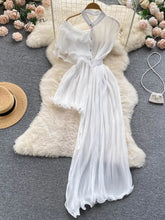 Ingvn - Summer Women Sexy Irregular Dress Elegant Female Ruffle Off Shoulder Slim High Waist