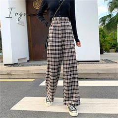 Ingvn - Sweatpants Women Clothes Pants Streetwear Winter Fashion Korean Style Wide Leg Harajuku