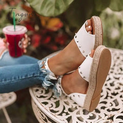 Ingvn - Trendy The Hartley Espadrille Sandals White / 5