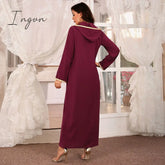 Ingvn - Vestido De Mujer Abaya Dubai Turkey Muslim Fashion Dress Clothing African Long Dresses For