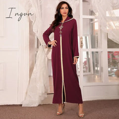 Ingvn - Vestido De Mujer Abaya Dubai Turkey Muslim Fashion Dress Clothing African Long Dresses For