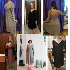 Ingvn - Vintage Glitter Long Maxi Dress Women Spring High Waist Sleeve Elegant Boho Shiny Party