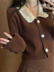 Ingvn - Vintage Knitted Suit Women’s Spring Korean Style Warm Mini Skirts Trend Chic Elegant