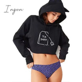 Ingvn - Winter Autumn Letter Print Women Hoodies Crop Sweatshirts Harajuku Best Friends Tv Top