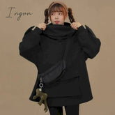 Ingvn - Women Autumn Thick Loose Sweatshirt Harajuku Letters Printed Lovely Frog Casual Hooded