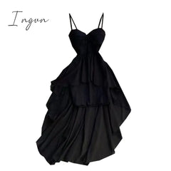 Ingvn - Women Dress Spring Summer French Elegant Sexy Gentle Temperament Female Irregular Tube Top