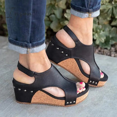 Ingvn - Women Fashion Comfy Wedges Sandals