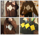 Ingvn - Women Knitted Sweater Fashion Oversized Pullovers Ladies Winter Loose Korean College Style
