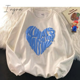 Ingvn - Women Letter Designer Love Y2K Hoodies Female Harajuku Korean Fashion Sweatshirts Girl