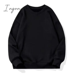 Ingvn - Women Unisex Couple Fleece 100% Cotton Suits 2 Pieces Sets Casual Tracksuit Hoodies