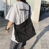 Ingvn - Women Vintage Handbag Canvas Teenager Shoulder Tote Bags Messenger Ladies Casual Crossbody