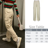 Ingvn - Womens Fashion Tawnie Y2K Cargo Pants Women’s Baggy Autumn Streetwear Fairycore Oversized