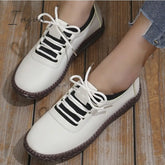 Ingvn - Women’s Flats Oxfords Comfort Shoes Hand Stitching Outdoor Daily Flat Heel Round Toe