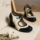 Ingvn - Women’s Heels Hand Stitching Vintage Shoes Boho Bohemia Beach Party Outdoor Daily Summer