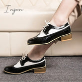 Ingvn - Women’s Heels Oxfords Hand Stitching Vintage Shoes Brogue Party Outdoor Daily Summer High