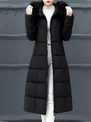 Ingvn - Women’s Puffer Jacket Winter Coat Parka Street Daily Valentine’s Day Fall Long Regular
