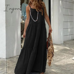 Ingvn - Women’s Sundress Summer Bohemian Spaghetti Strap Maxi Long Dress Zanzea Sexy Party Beach