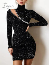 Ingvn - Y2K Sexy Floral Print Contrast Mesh Bodycon Dress Geometric Night Out Vestidos Mini Casual