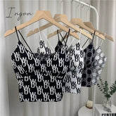 Ingvn - Y2K Tops Women Corset Top Korean Fashion Leopard Crop Camis Streetwear Sexy Tank Coquette