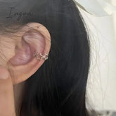 New Pentagonal Star Ear Clip Earrings for Women Girl New Gothic Y2K Punk Design Earring Simple y2k Jewelry Wholesale 1pc