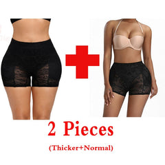 High Waist Trainer Body Shaper Panties Hip Butt Padded Panty Butt Lifter Hip Enhancer Thick Waistband Lace Shapers Women