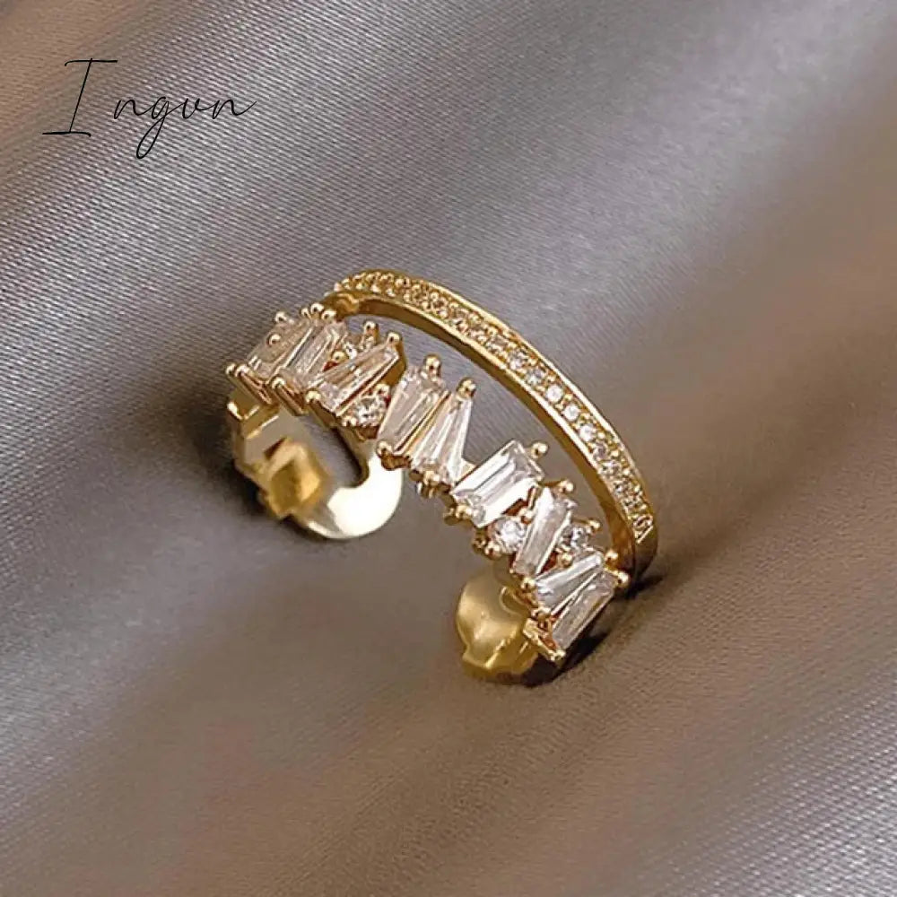 New Luxury Leaf Branch Shape Open Rings For Women Korean Party Exquisite Finger Ring Girls Minimalist Unusual Jewelry Gifts