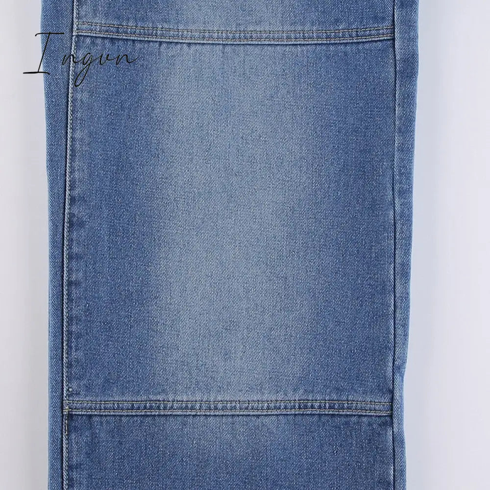 Ingvn - New Printed Baggy Y2K Jeans Women's Low Waist jeans Autumn Winter Oversize Wide Leg Baggy Pants Casual Cargo Trousers