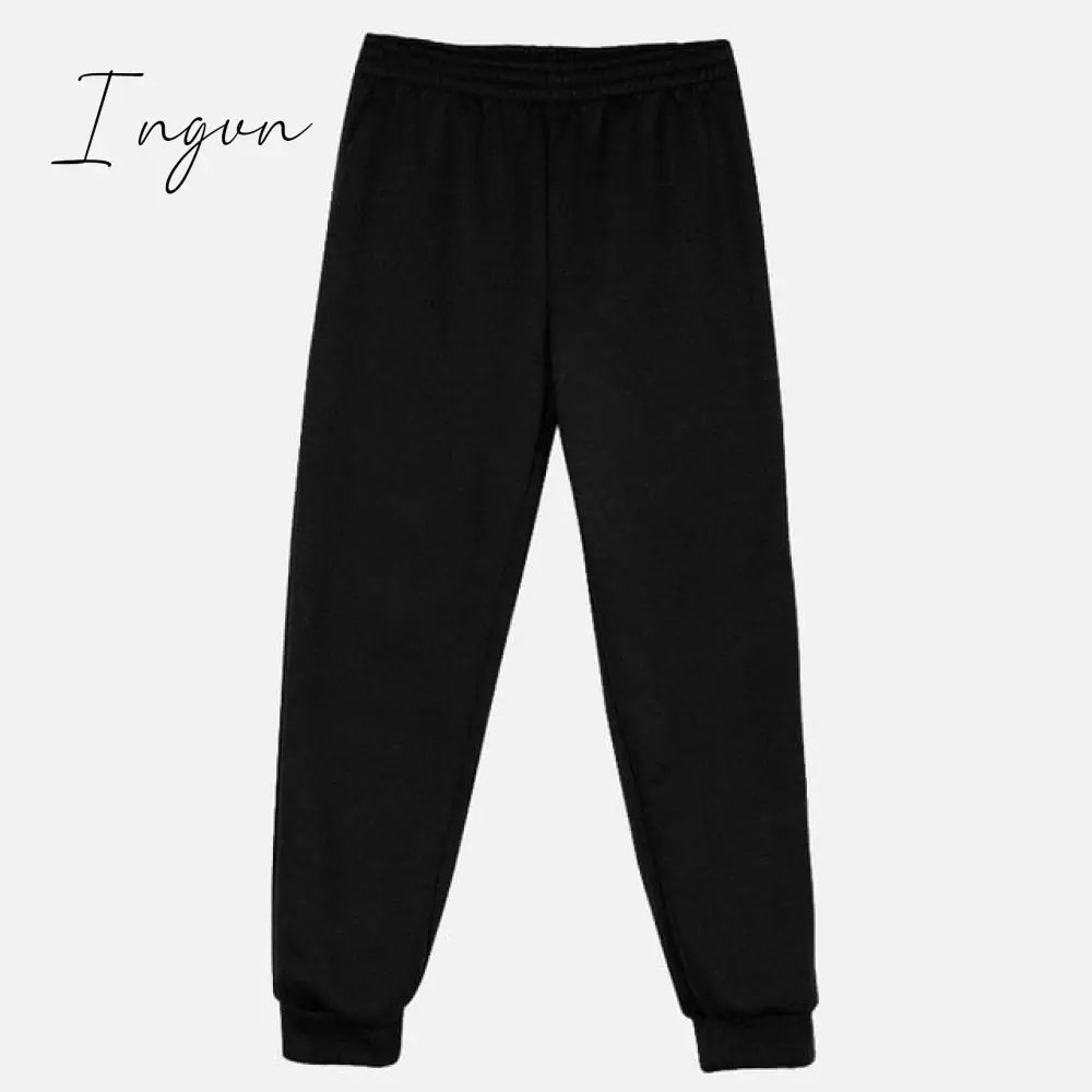 Ingvn - Women Elegant Solid Sets For Women Warm Hoodie Sweatshirts And Long Pant Fashion Two Piece Sets Ladies Lace Up Sweatshirt Suits