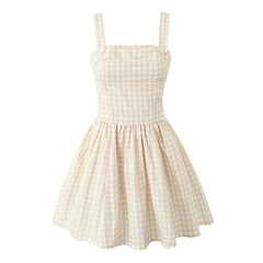 Summer Women Sexy Sleeveless Tank Dress Low Waist Fit And Flare Party Mini Dresses Cotton Robe
