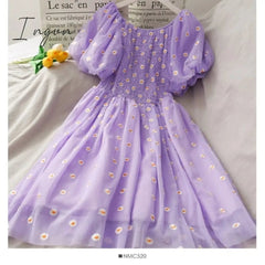 Ingvn - Women Dresses Summer Sexy V Neck Floral Print Boho Beach Dress Ruffle Short Sleeve A Line Mini Dress Wrap Sundress sexy dress